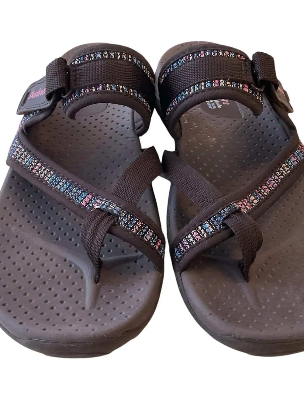 Skechers Women's Dark Brown Strap Sandals